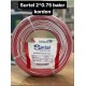 SURTEL 2x0,75 mm Beyaz Yassı Kordon Kablo Tam Bakır 100 metre SURTEL 2x0,75 mm Beyaz Yassı Kordon Kablo Tam Bakır 100 metre