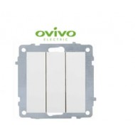 Ovivo Grano 3’lü Kompakt Anahtar – Sıva Altı, Estetik ve Fonksiyonel
