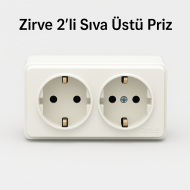 Zirve 2’li Sıva Üstü Priz