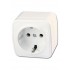 Zirve Sıva Üstü Priz – 16A, Topraklı, Beyaz Renk, Vidalı Sistem