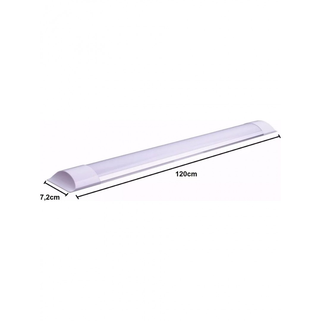 40W Slimline LED Bant Armatür – 120cm, Pratik Montajlı