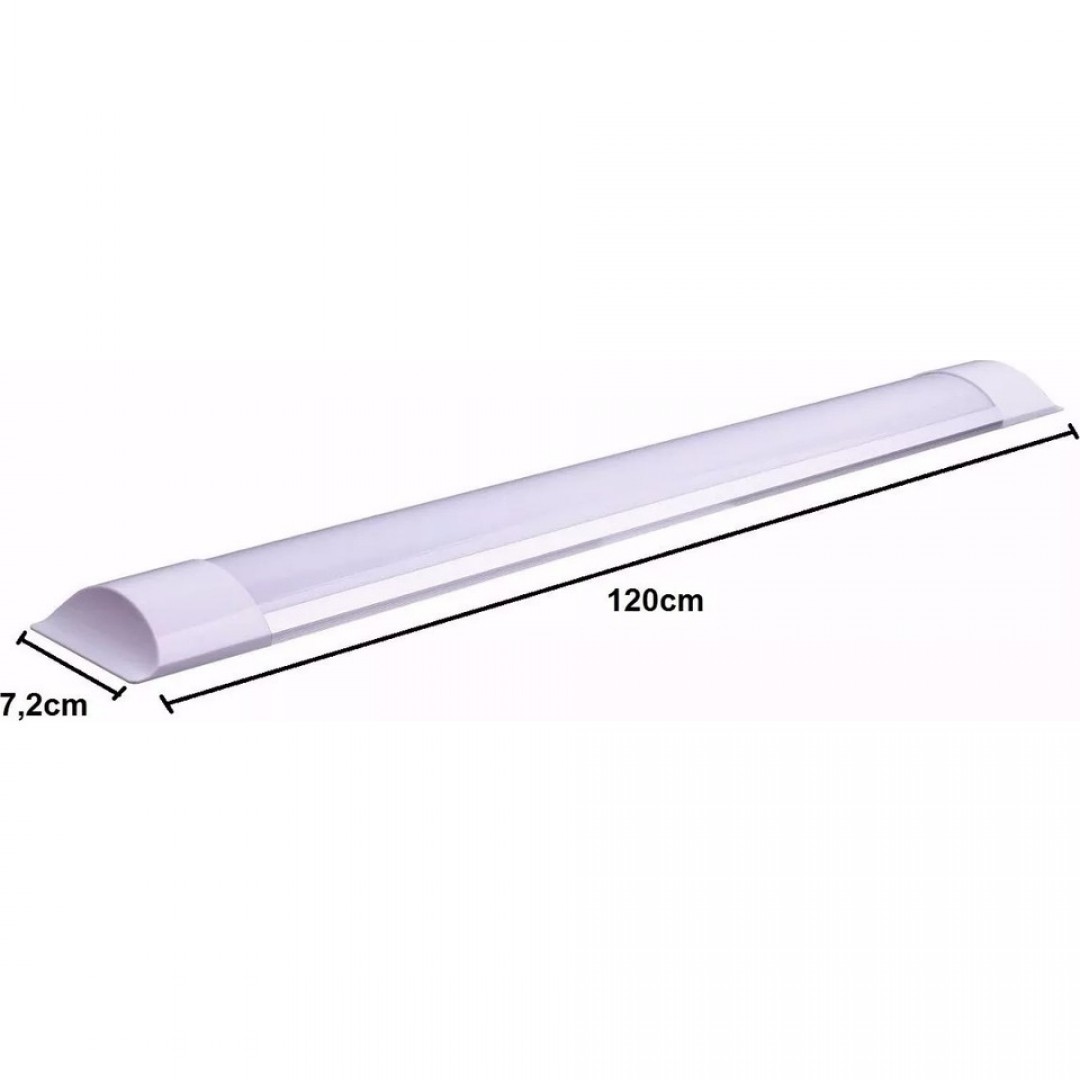 40W Slimline LED Bant Armatür – 120cm, Pratik Montajlı