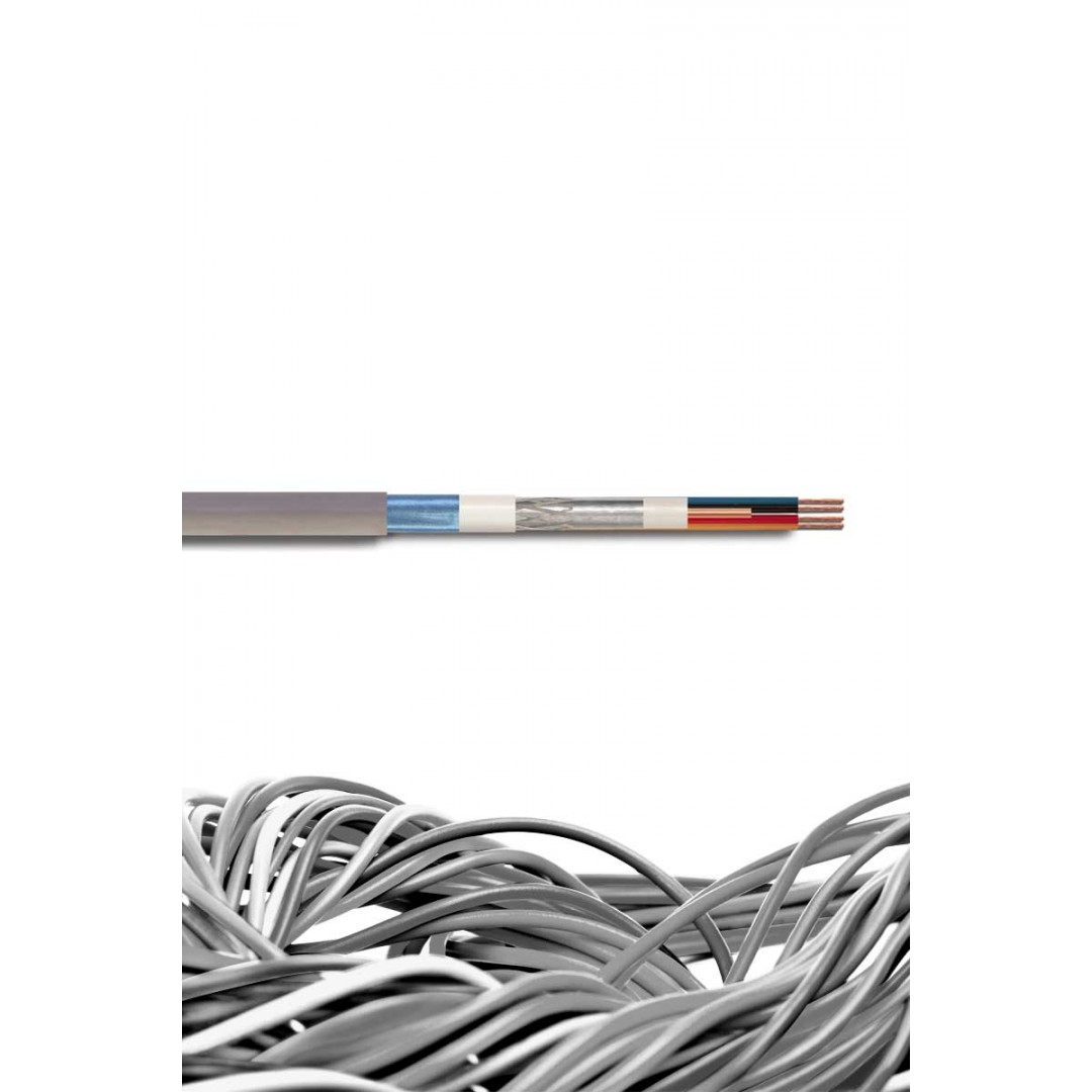 Reçber 306053 CCTV 1+4 RG59 Mini 4x0,22 Kamera Kablosu(100 Mt )