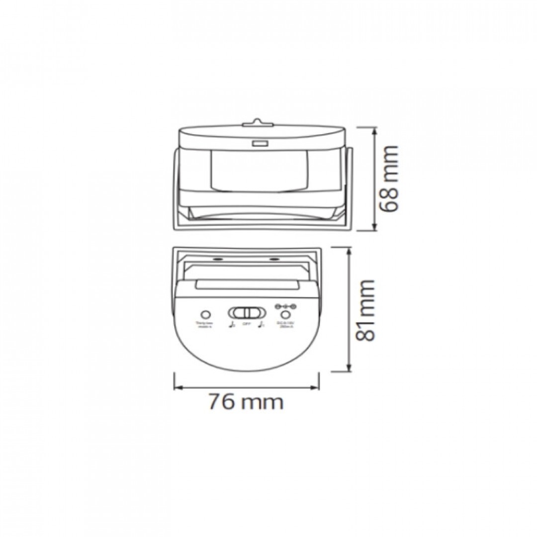 HOROZ Play Kablosuz Sensörlü Kapı Zili – Hareket Algılamalı, Sesli Uyarı