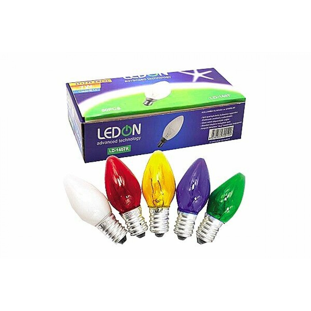 Renkli Parfüm Ampul - E14 İnce Duy Dekoratif Aydınlatma