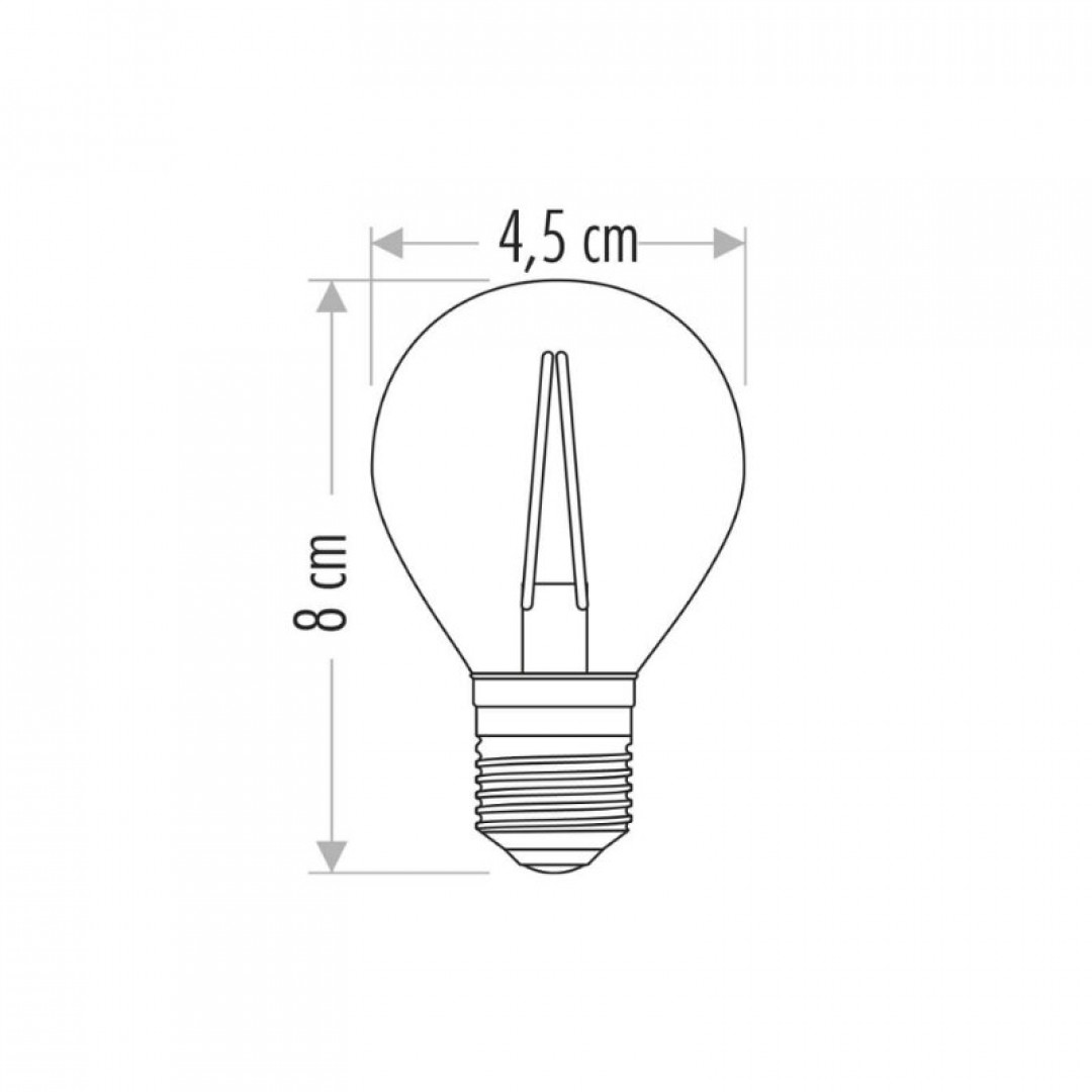 Cata CT-4283 4W Rustik LED Ampul - Amber Cam G45 Dekoratif