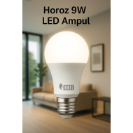 Horoz 9W LED Ampul – E27 Duy, Yüksek Verimli, Enerji Tasarruflu