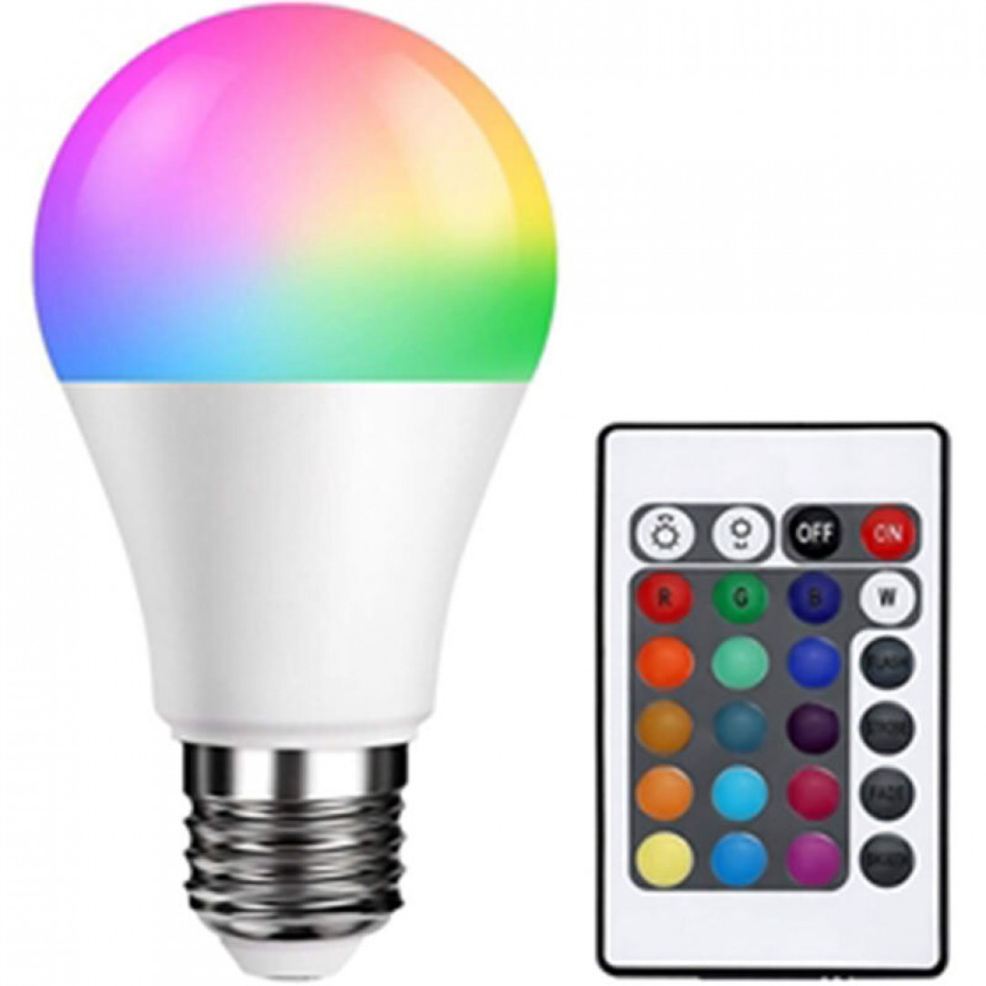 Noas RGB Kumandalı LED Ampul - E27 Duy 9W Renk Değiştiren