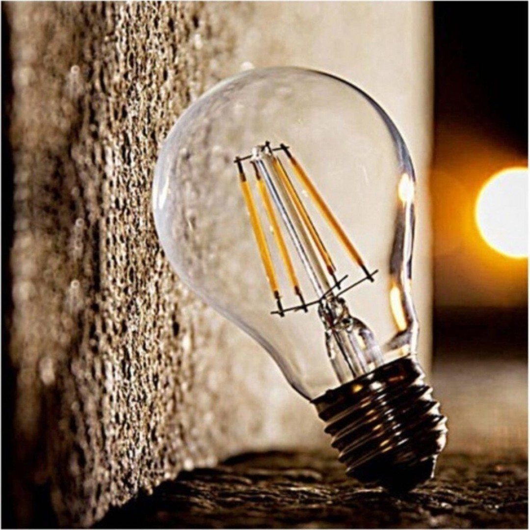 Rustik LED Filament Ampul 4W – Vintage Görünümlü, Düşük Tüketimli