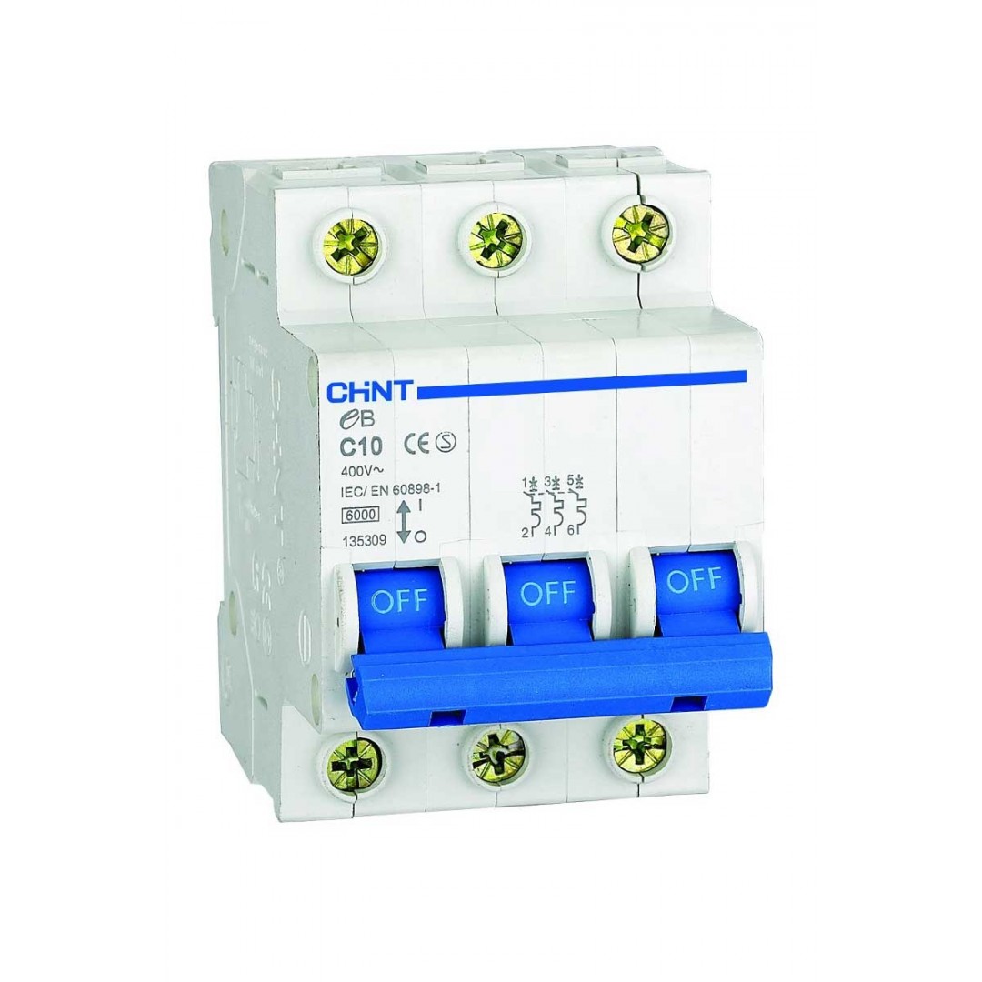Chint NB1-63 C20 3P 20A Otomatik Sigorta – 4,5 kA C Chint NB1-63 C20 3P 20A Otomatik Sigorta – 4,5 kA C