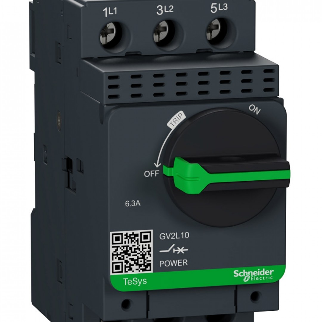 Schneider TeSys GV2L 3P 6,3A Manyetik Motor Koruma Şalteri