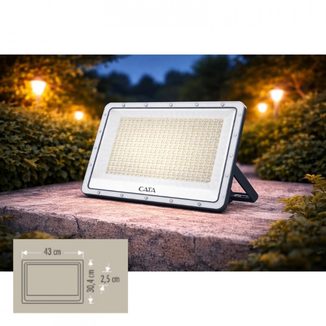 CATA Projektör Platinum Kasa Temperli Cam 400W 6400K LED Projektör