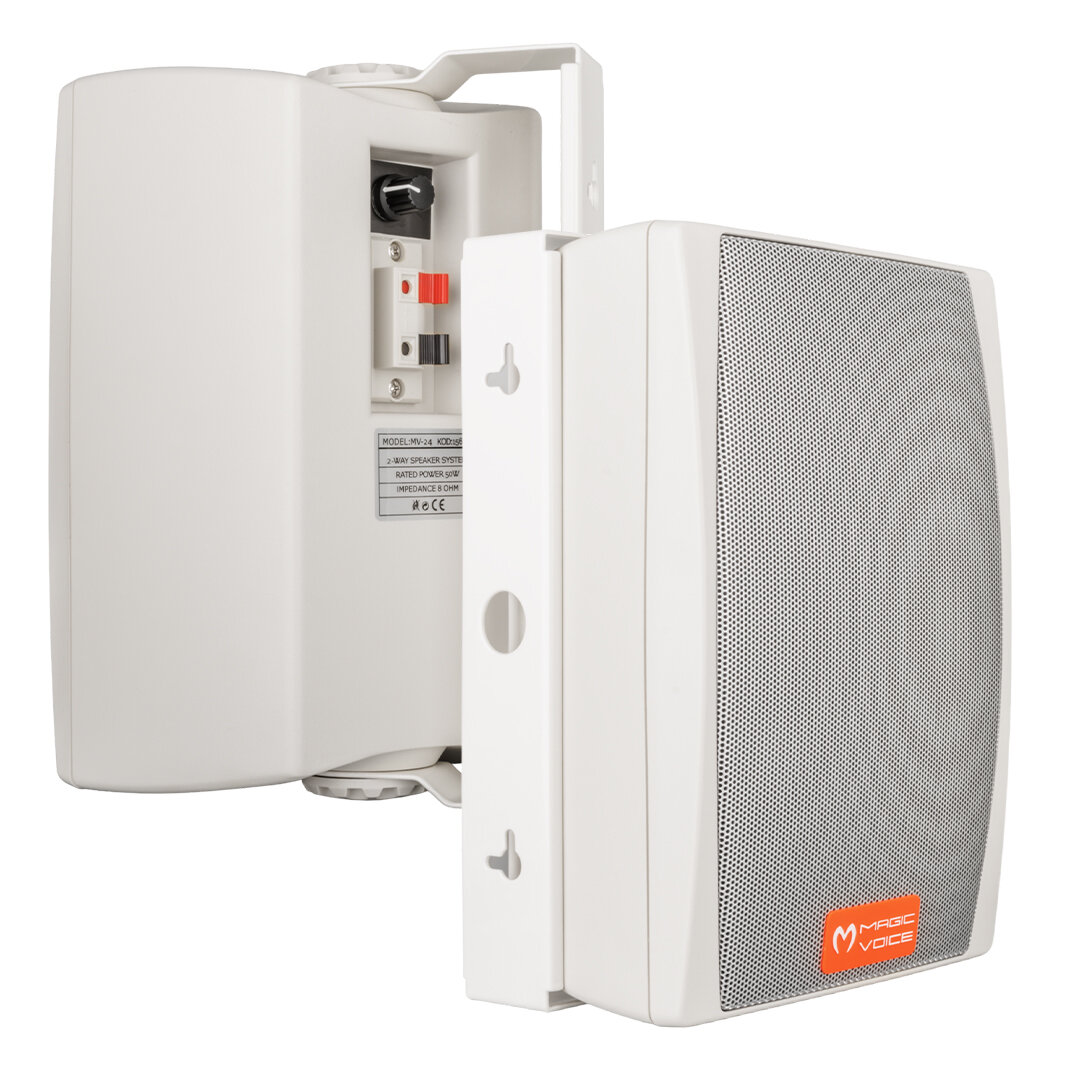 Magicvoice MV-24 50W 8 Ohm Duvar Tipi Hoparlör Seti (Çift)