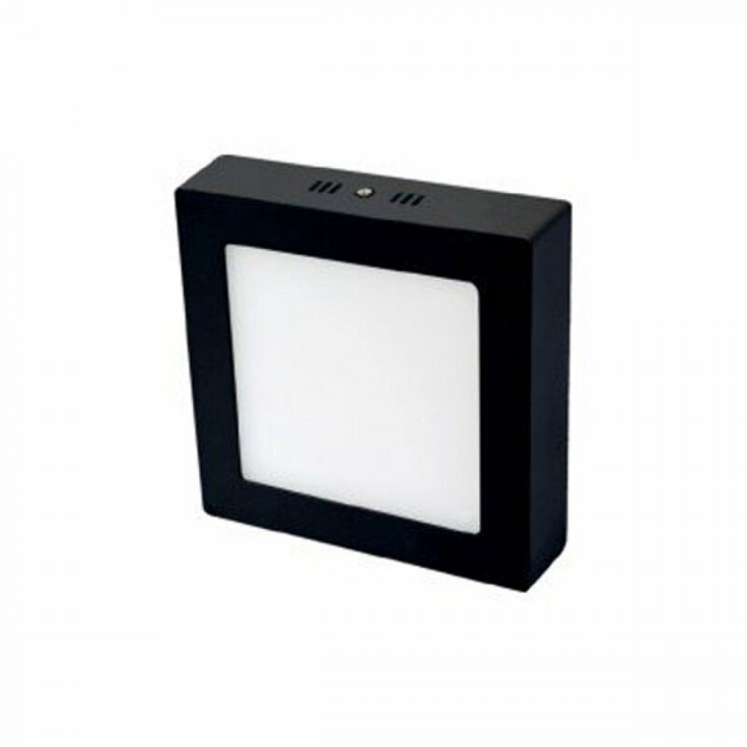 CATA Sıva Üstü LED Panel Kare Siyah Kasa Beyaz Işık 18W