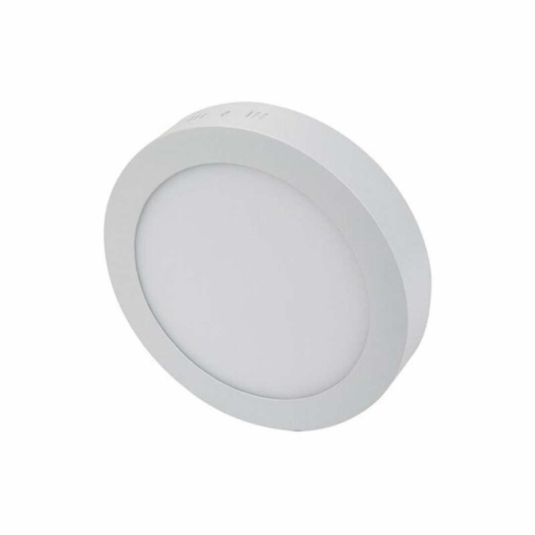 CATA Sıva Üstü LED Panel Yuvarlak Beyaz Kasa Beyaz Işık 18W