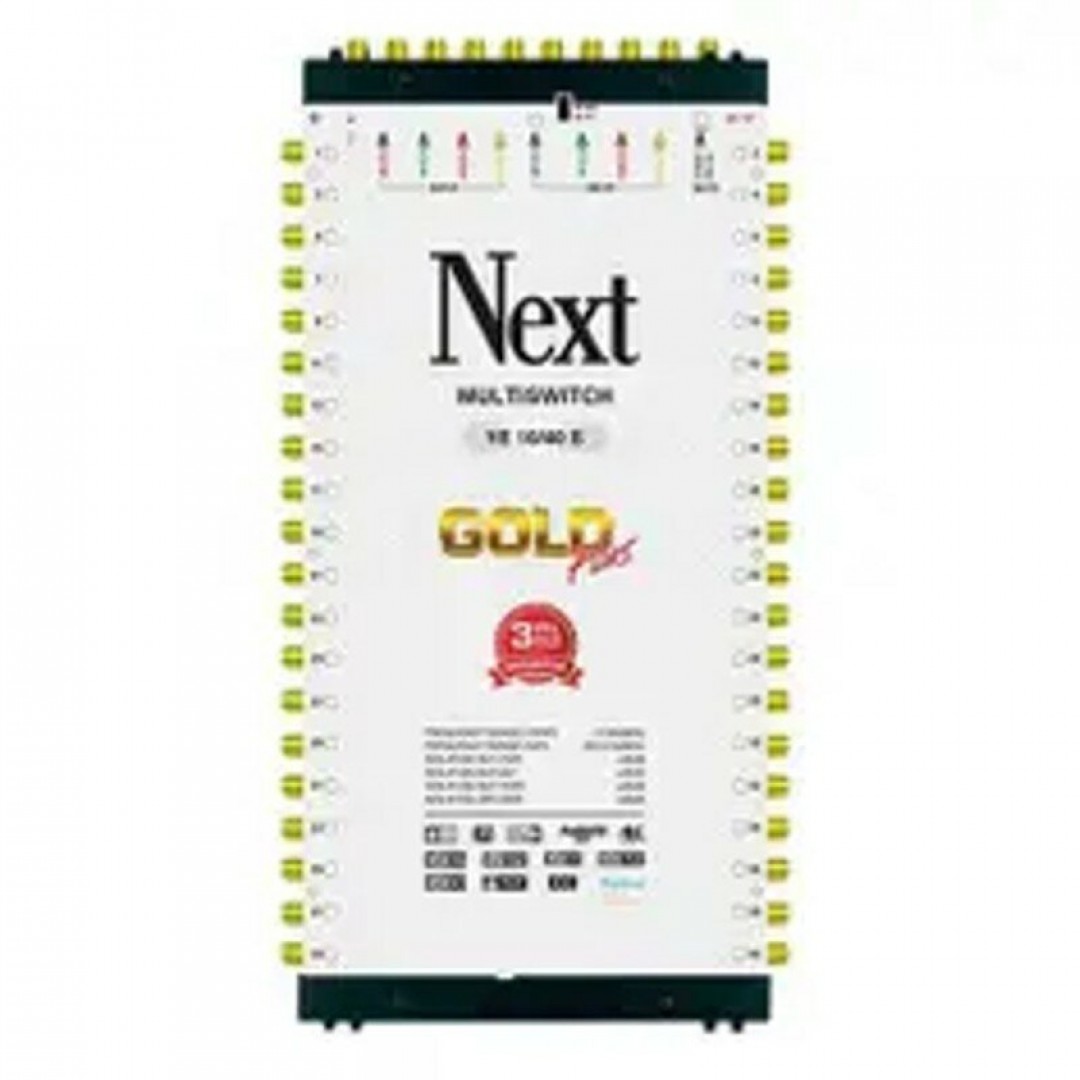 NEXT YE-10/40 Hybrid Gold Plus Multiswitch Uydu Santrali – Sonlu ve Kaskatlı Sistem