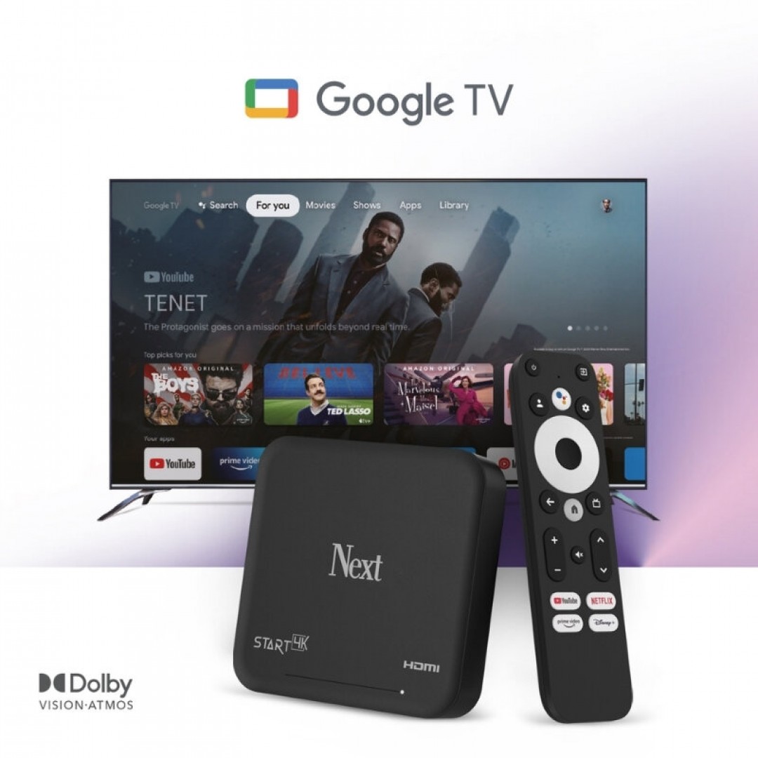 Next Start 4K Ultra HD Android TV Box - Google TV Lisanslı