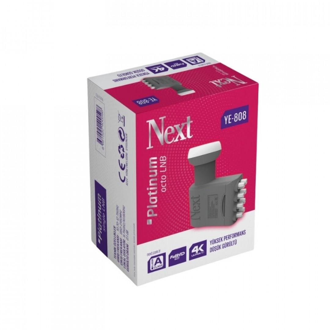Next LNB Sekizli Platinum 0.1dB 3D 4K YE-808 (ANT 140043)