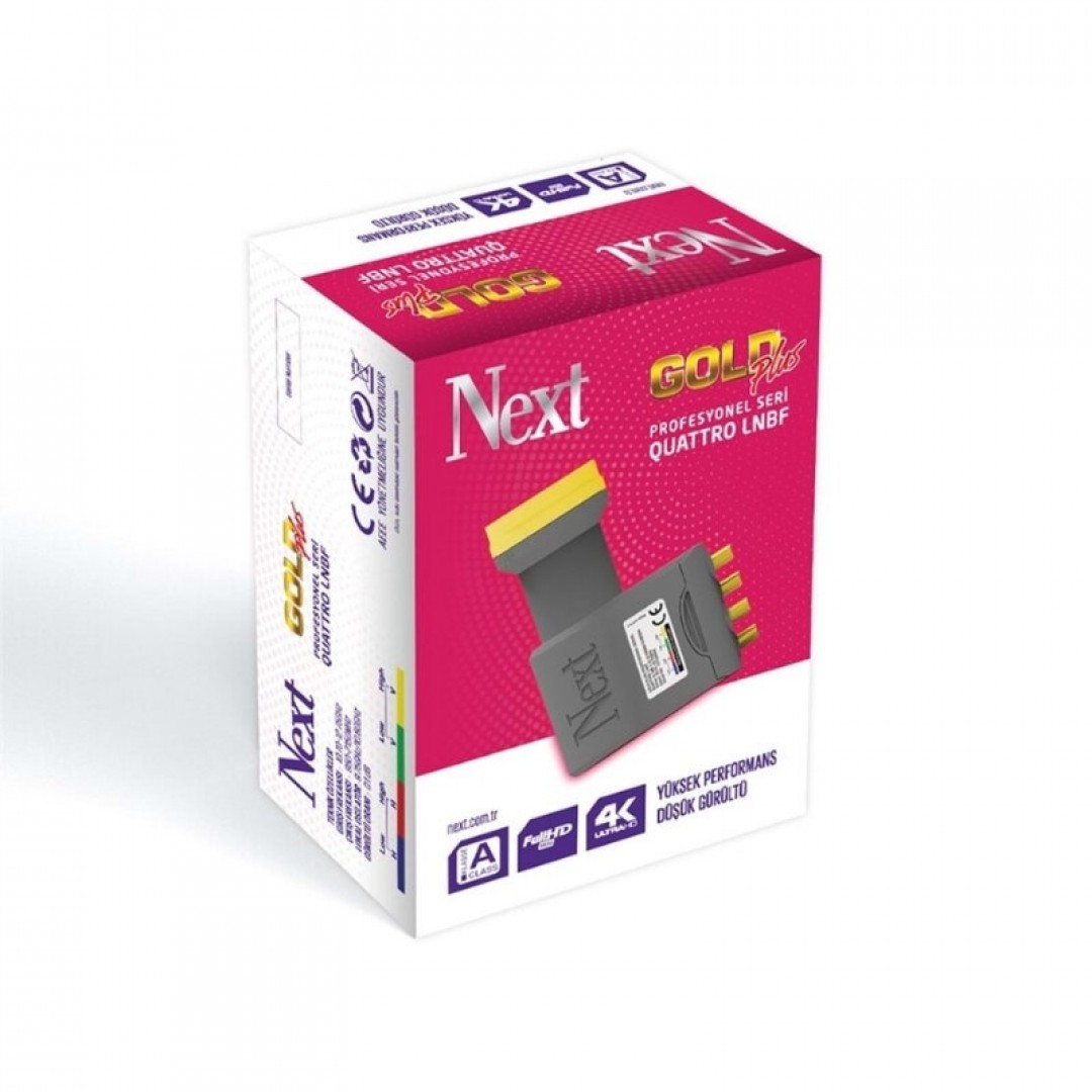 Next Quattro LNB Platinum YE-808 | 0.1dB 4K 3D Uyumlu – 140044