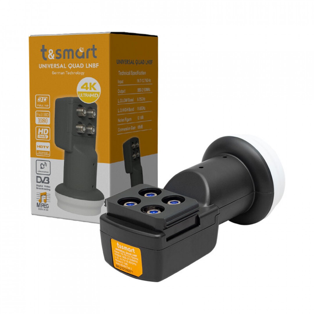 Smart Dörtlü (Quad) LNB 4K Ultra HD Uyumlu