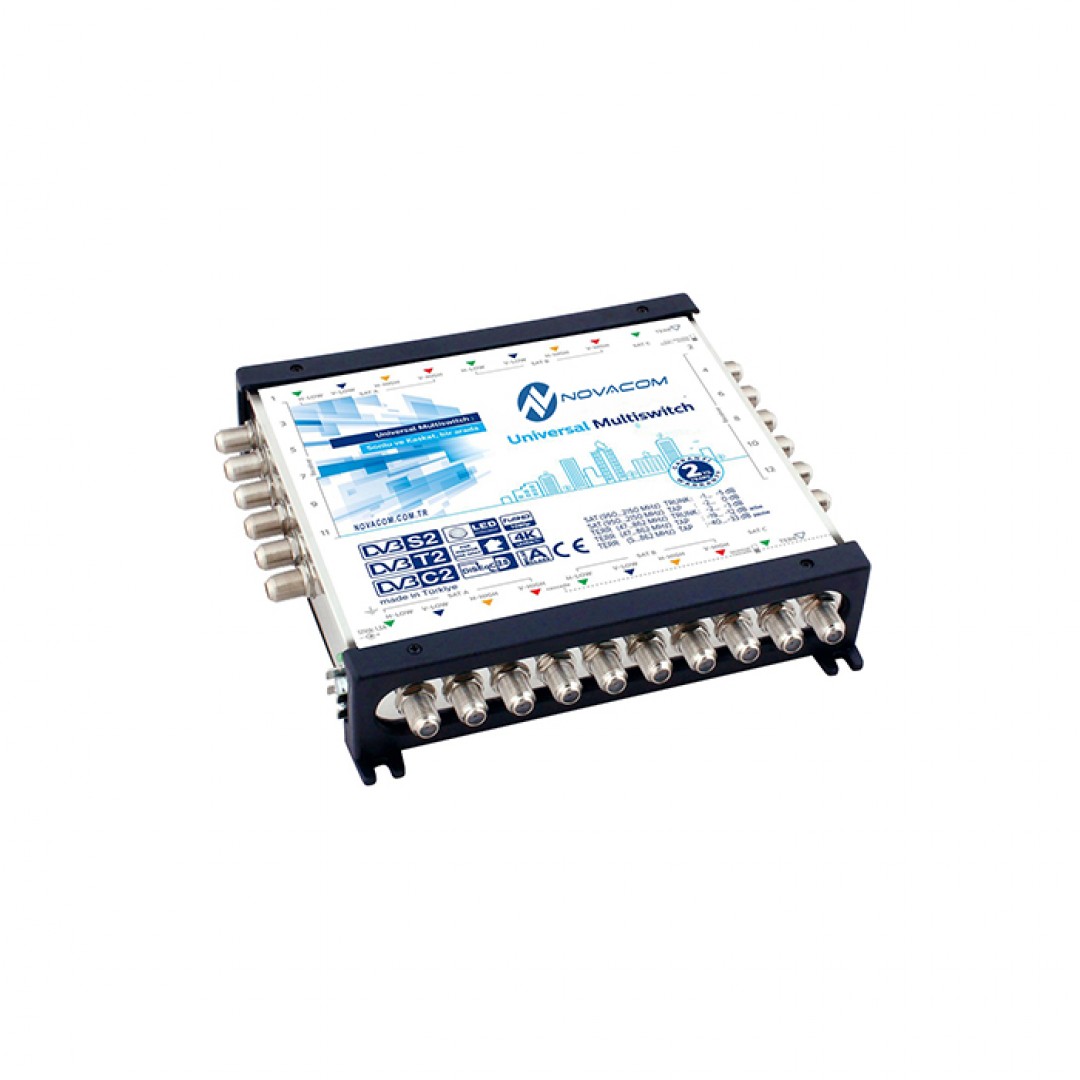 Novacom NMS-10/16P Sonlu Kaskat Multiswitch Uydu Santrali